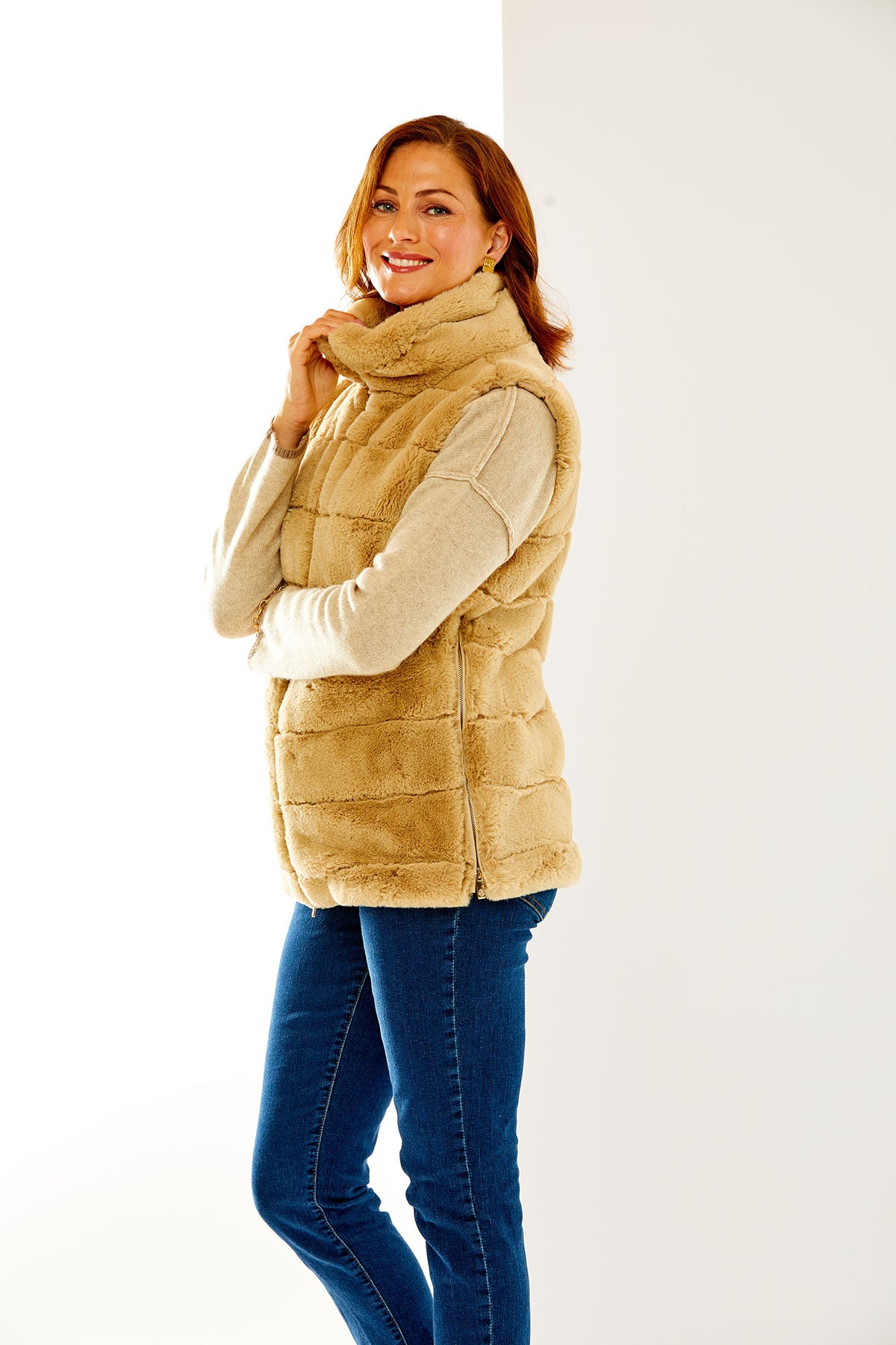Woman in toast Lauren Vest