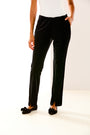 Velvet Pants with Front Slit
