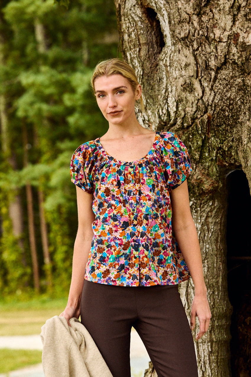 The Miley Top in Liberty Garden Reverie Print