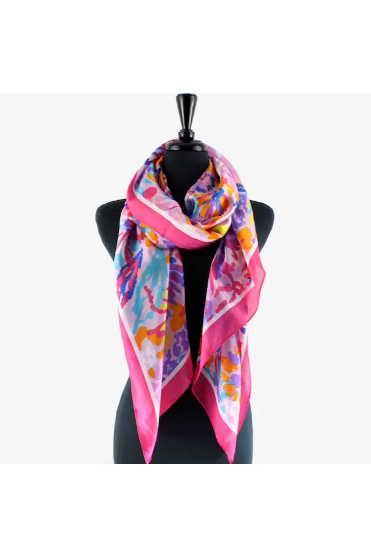 Fuchsia playland lightweight scarf