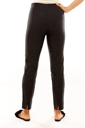Person wearing Charcoal pants on a white background