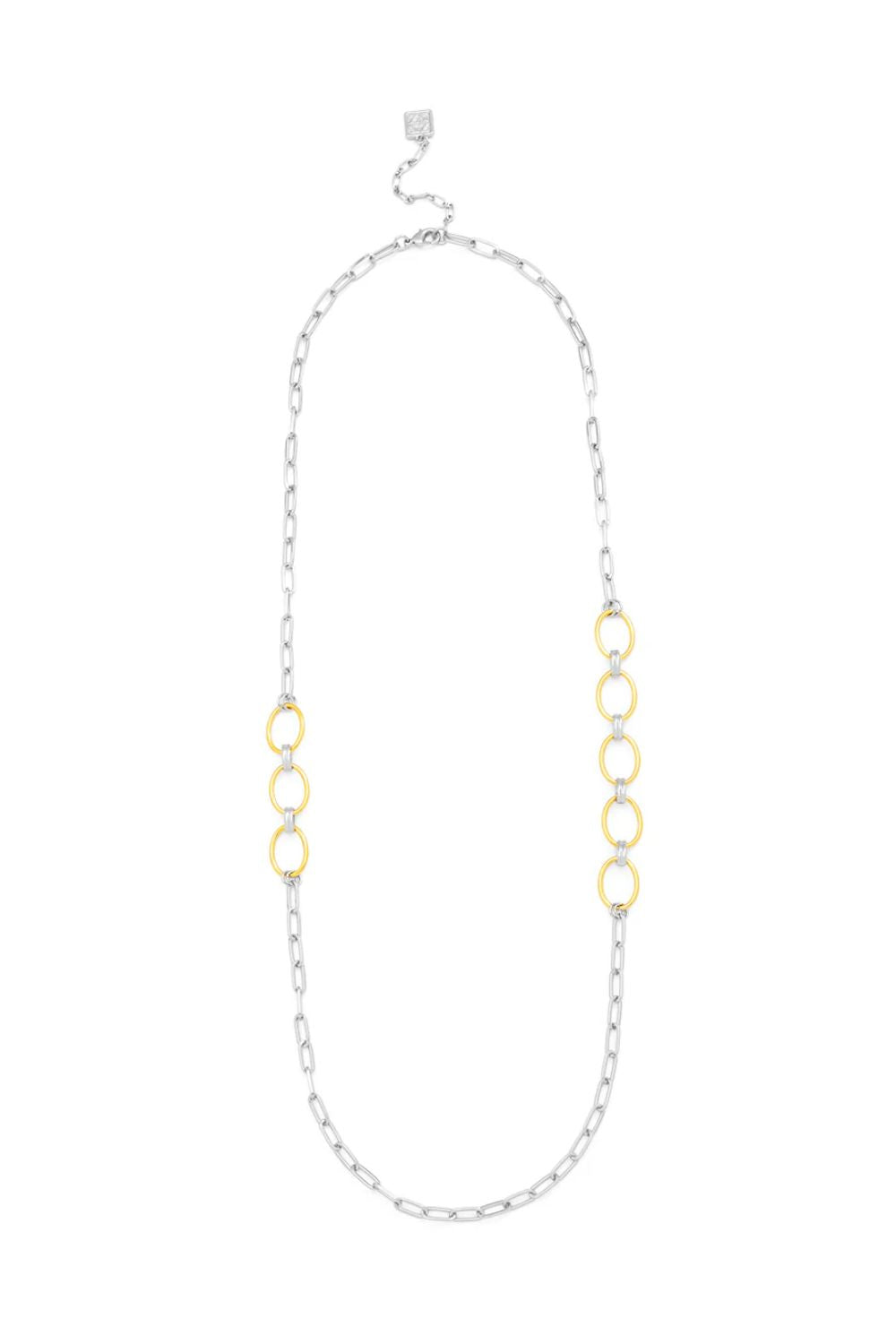 Gold and silver necklace