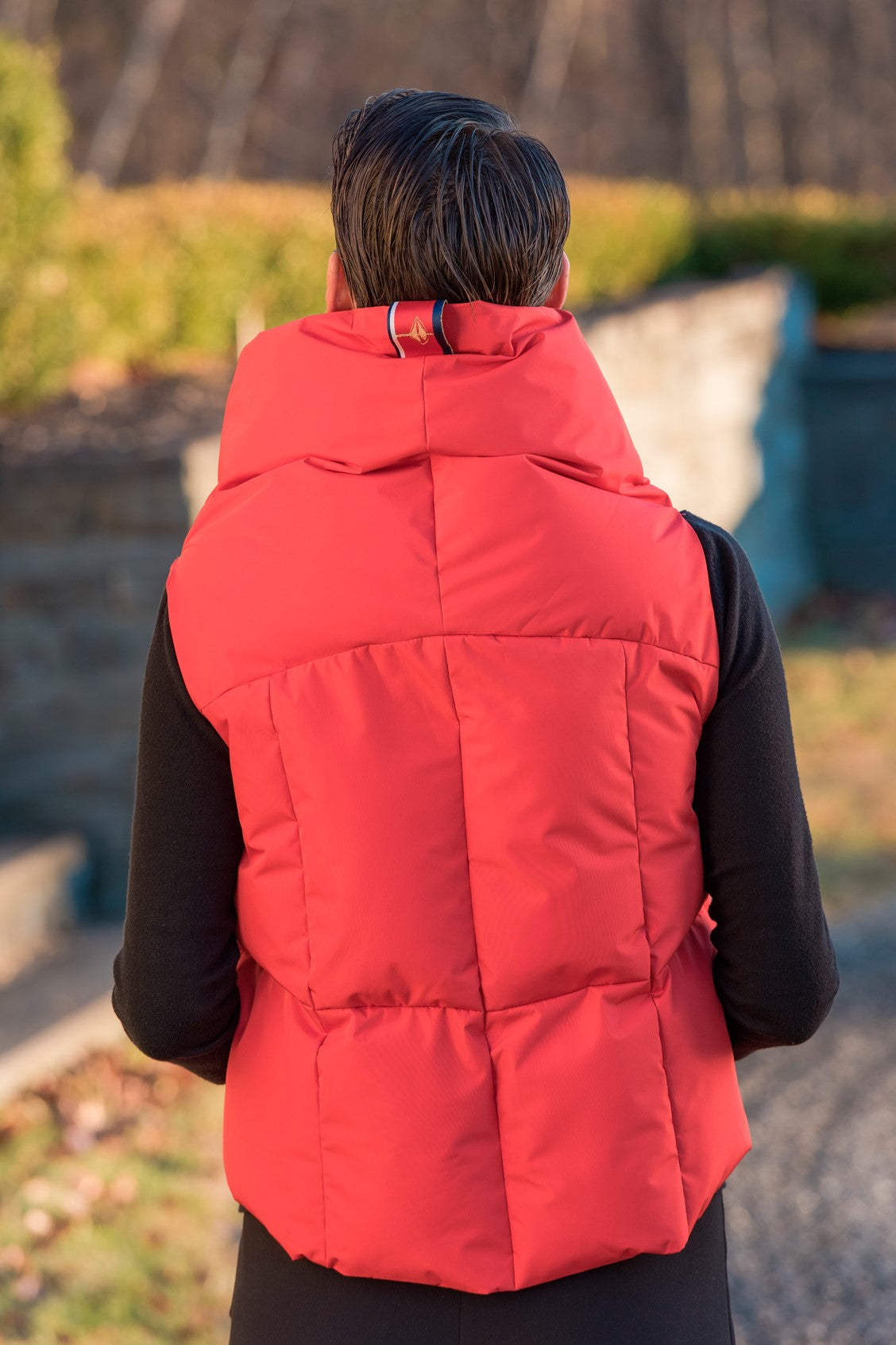 The Puffer Vest in Red