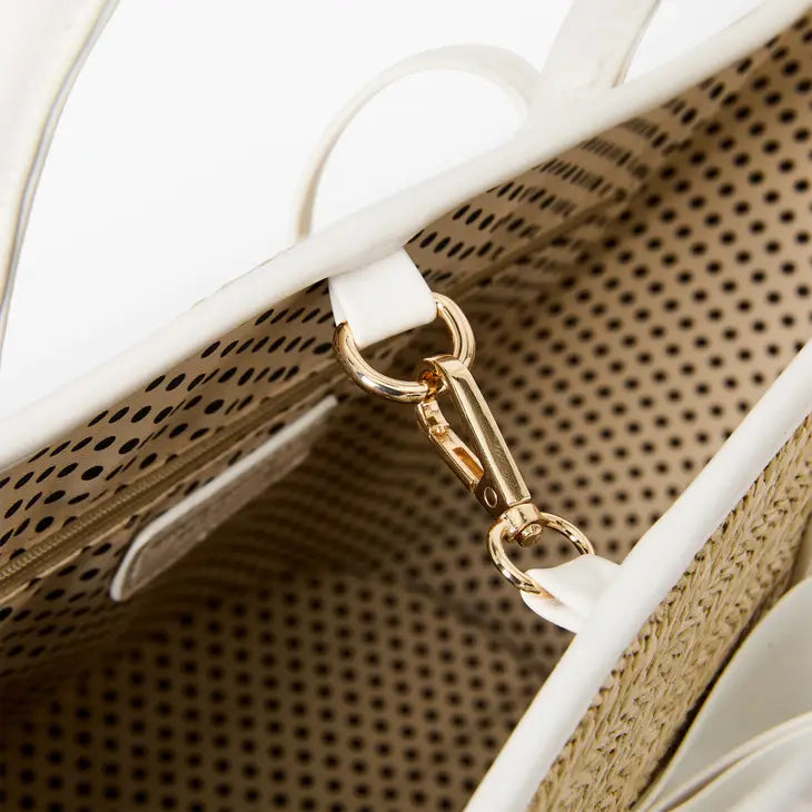 Straw tote bag