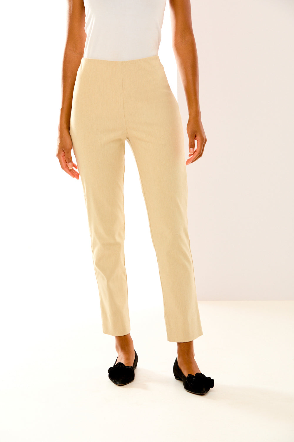 The Sara Campbell Flannel Sheri Pant in Sand Heather