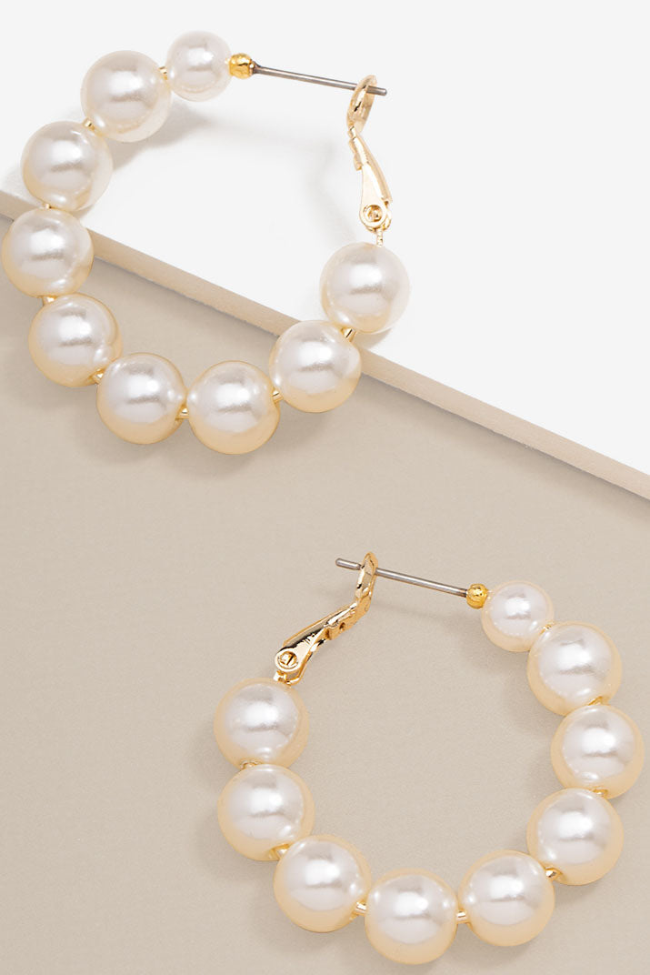 Pearl Hoops