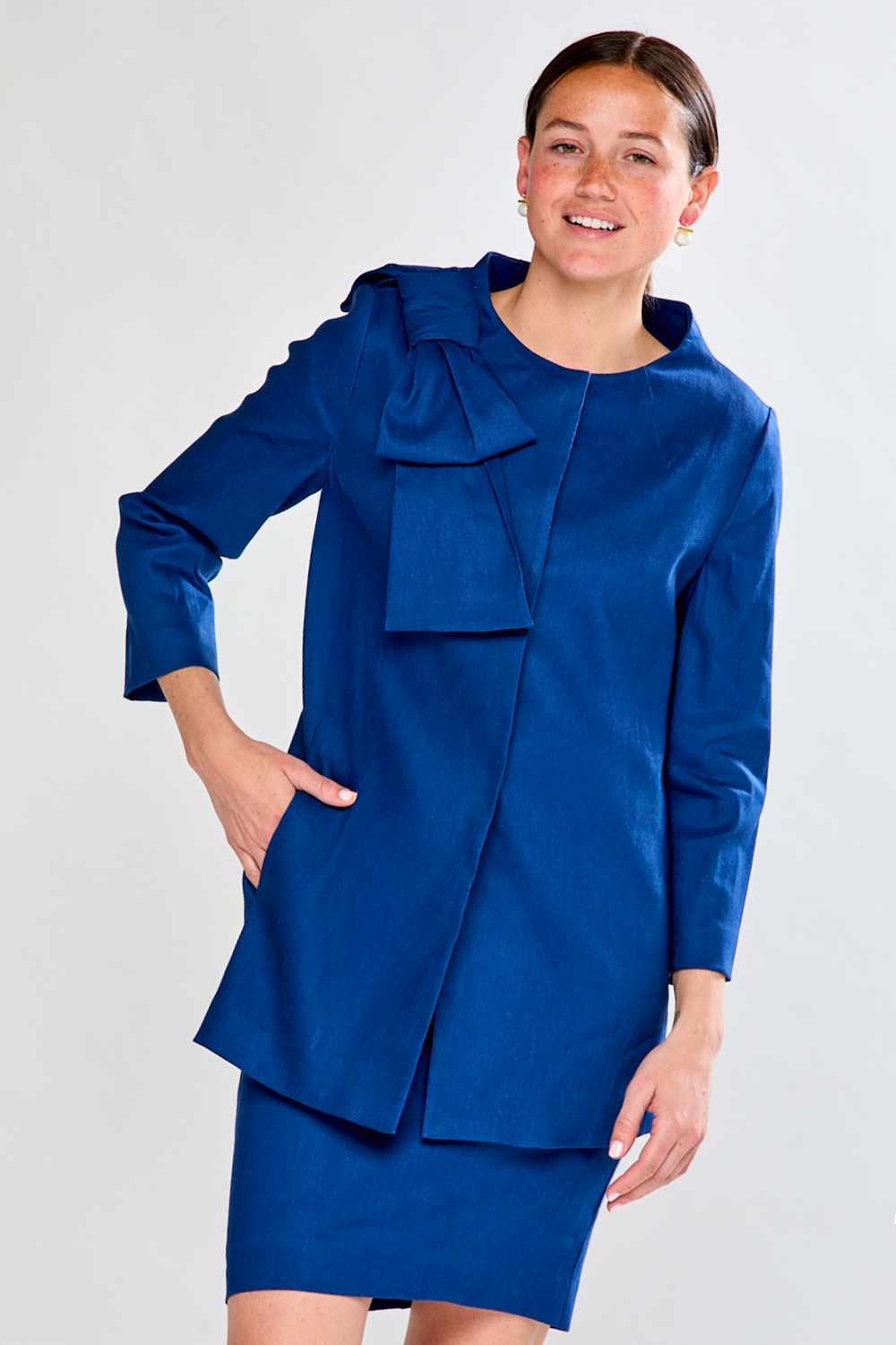 The Sabrina Jacket in Admiral Blue Admiral Blue / M The Sabrina Jacket in Admiral Blue Admiral Blue / M