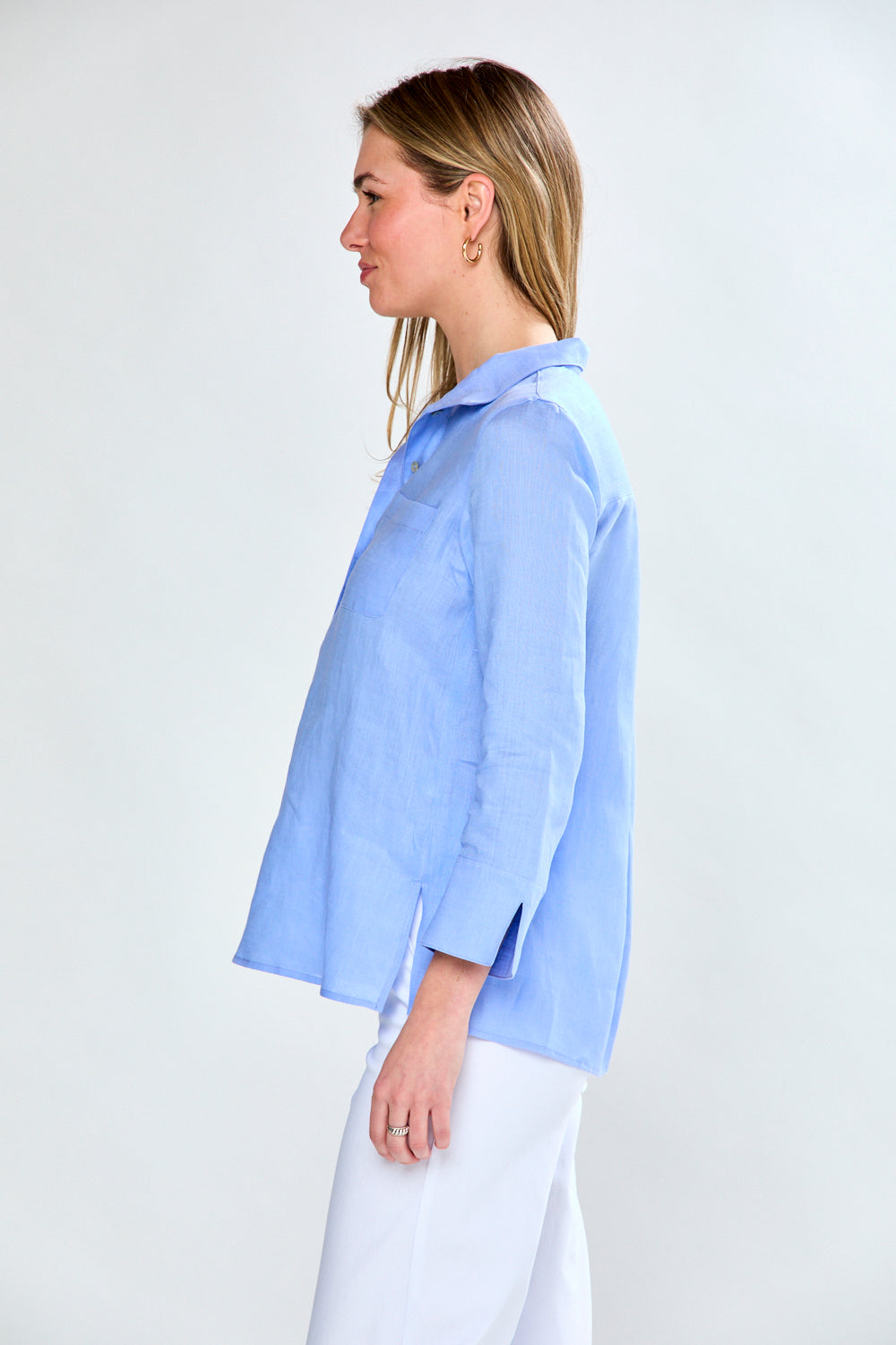 The Short Daniella Tunic in Cornflower