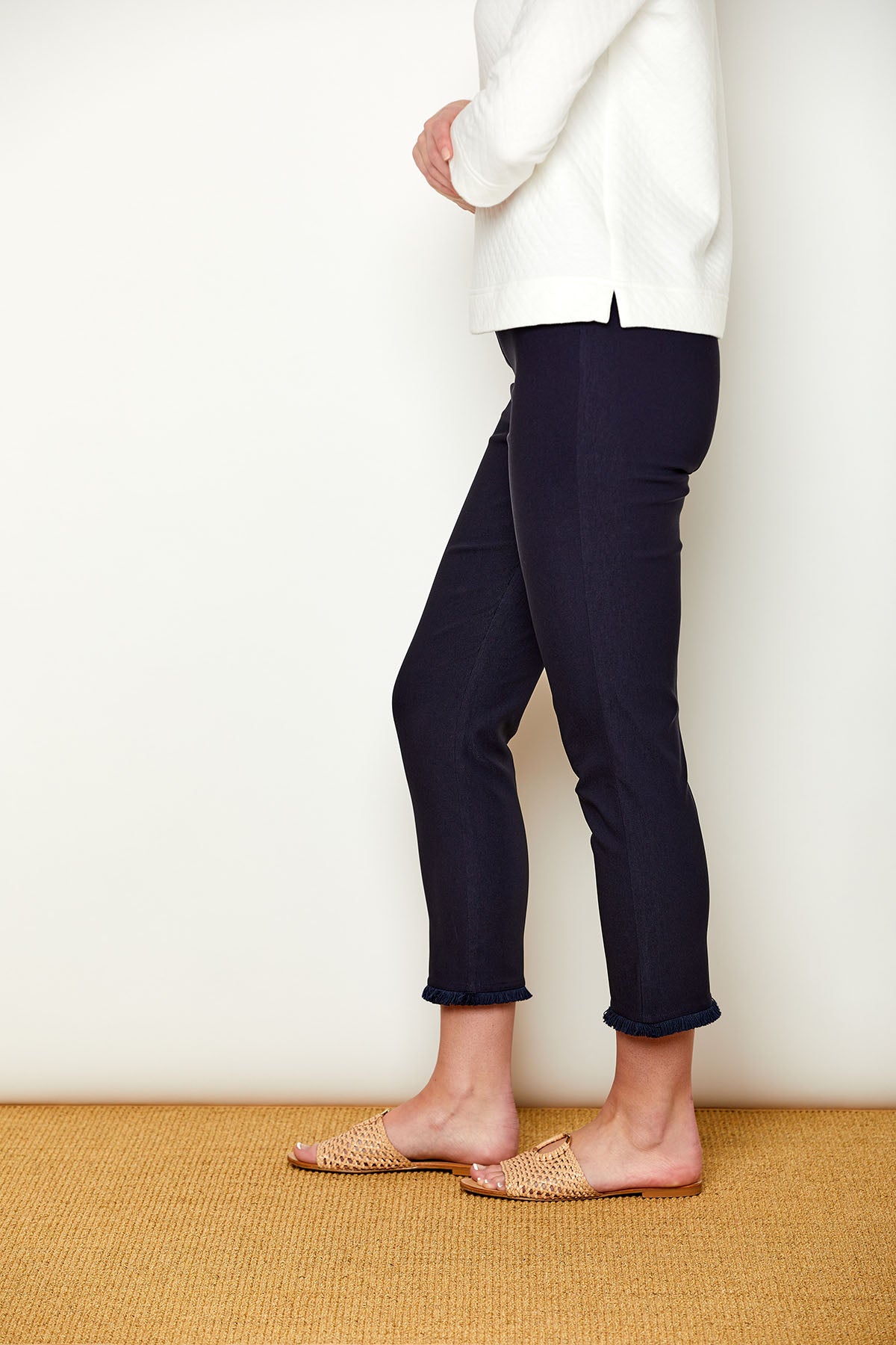 The Sheri Pant with Fringe at the hem