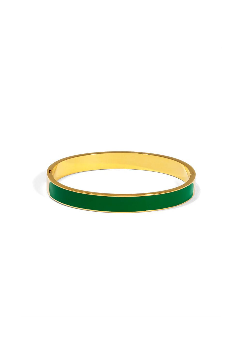 Emerald enamel bracelet