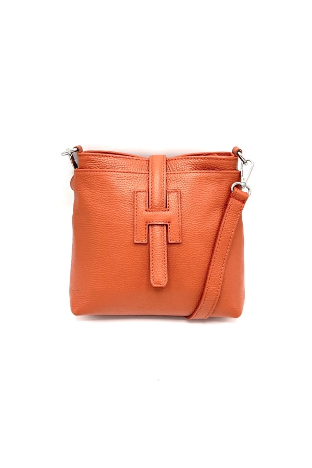 Orange shoulder bag