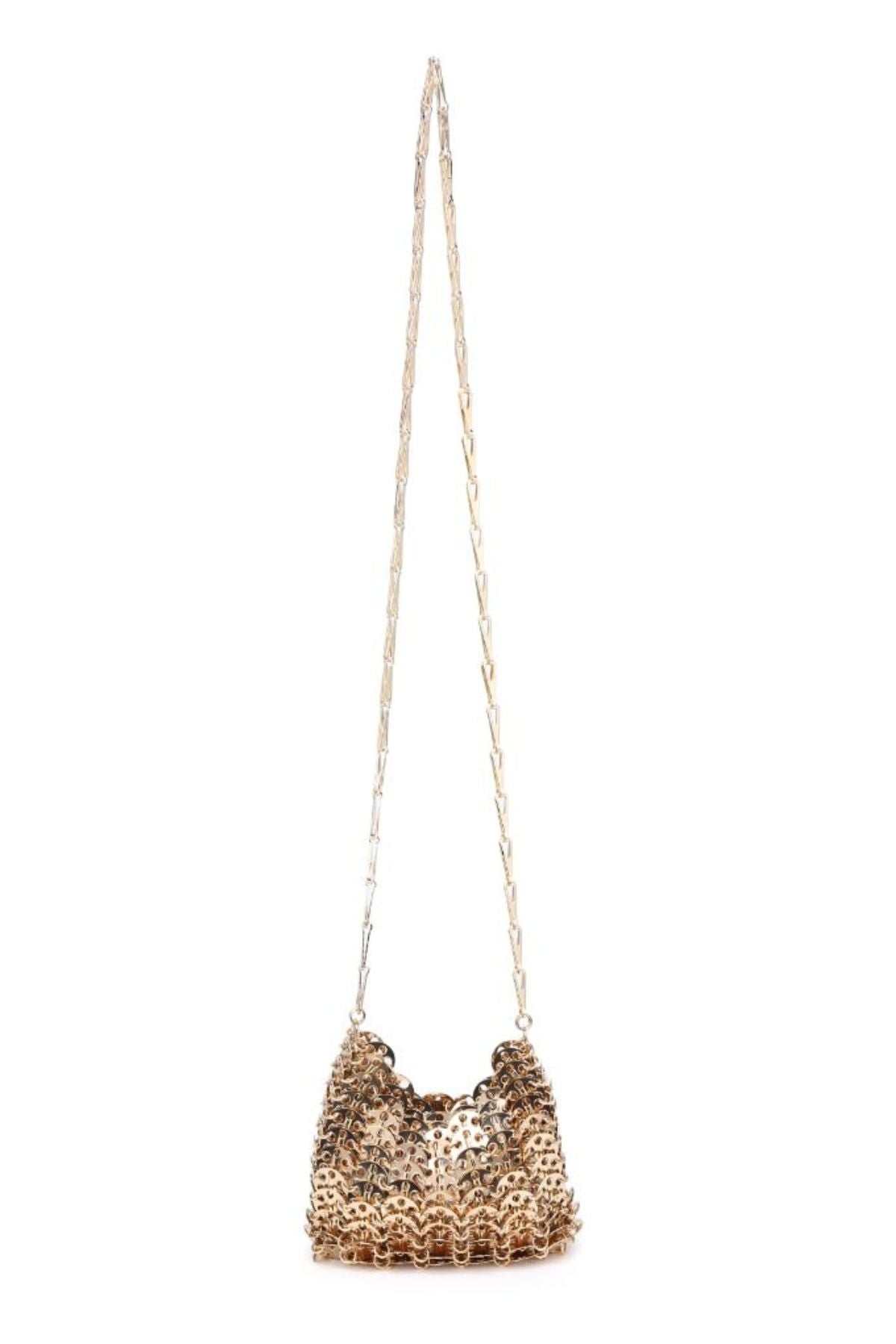 Gold gwen evening handbag