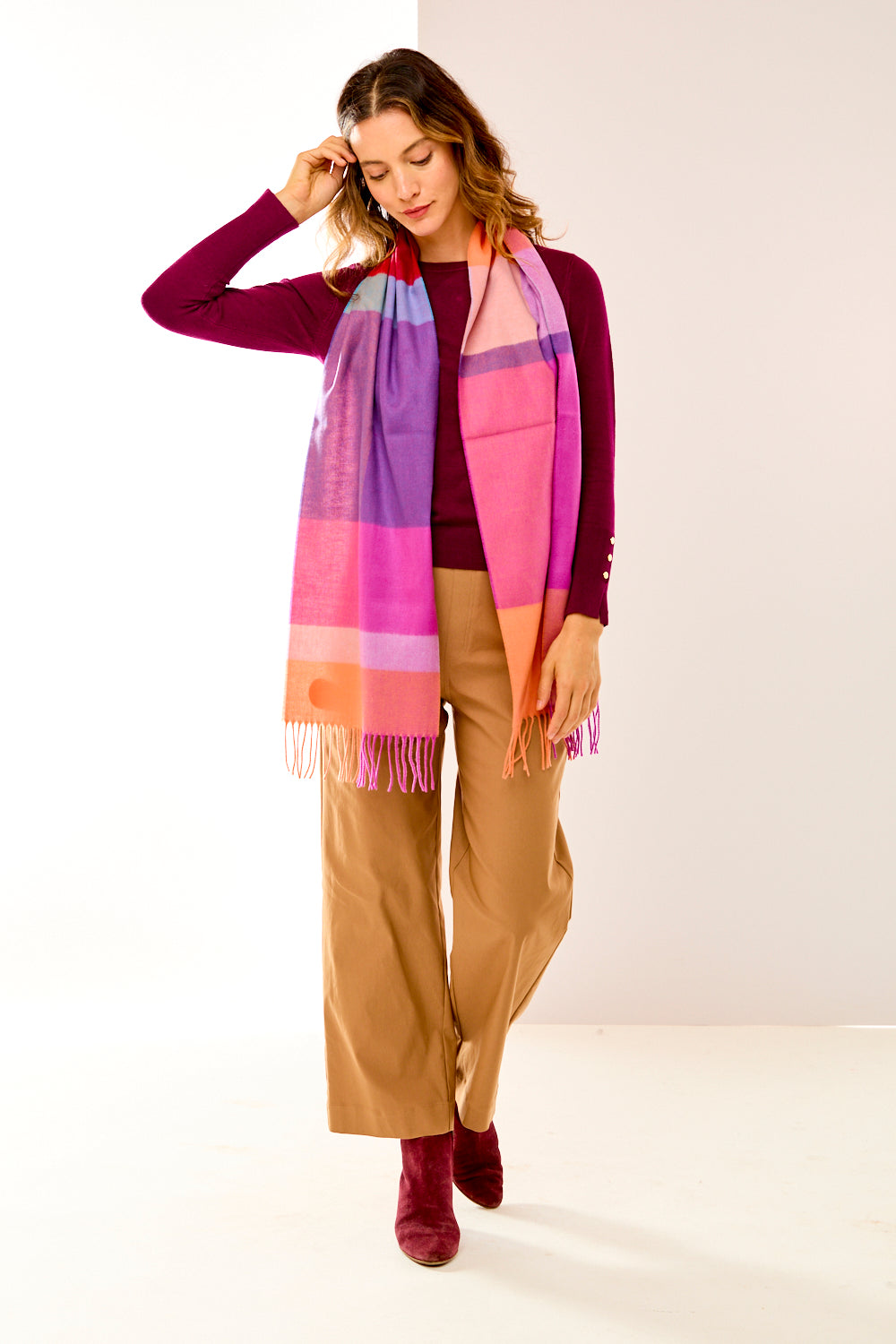 Colorful Colorblock Scarf