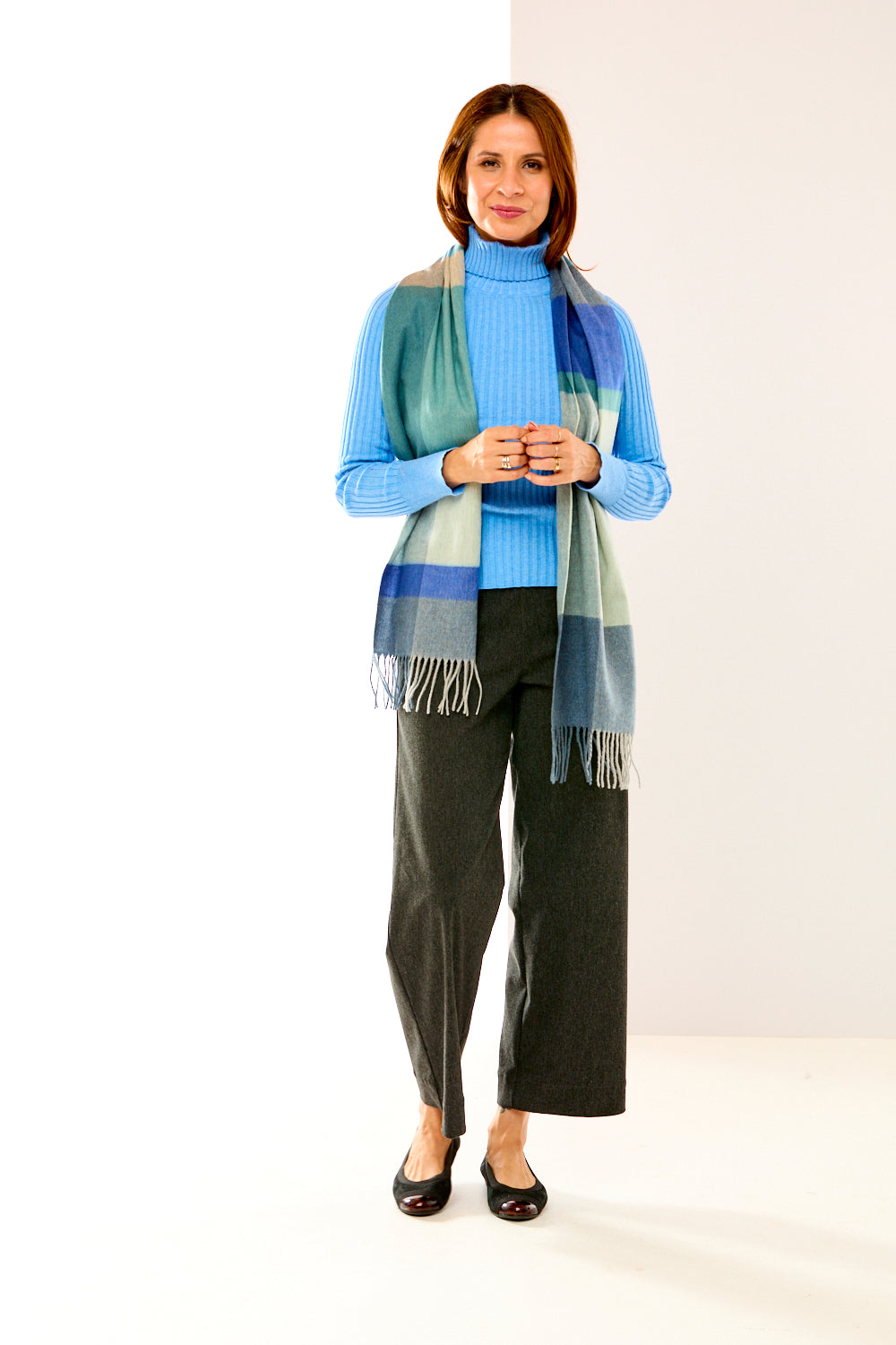 Colorful Colorblock Scarf