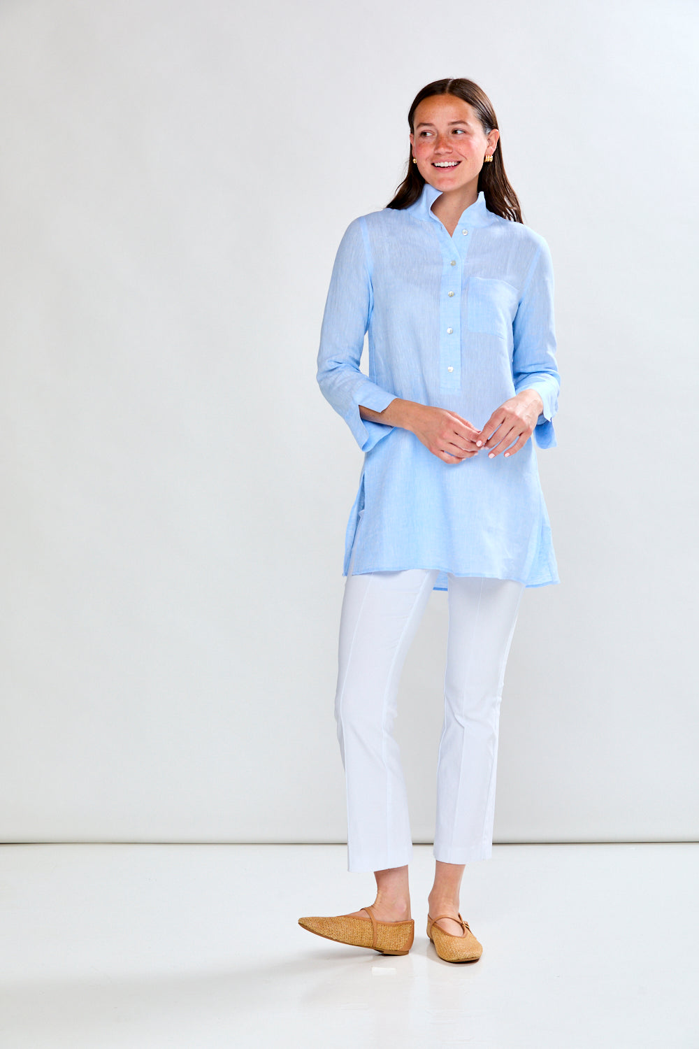 The Daniella Tunic in Sky Blue