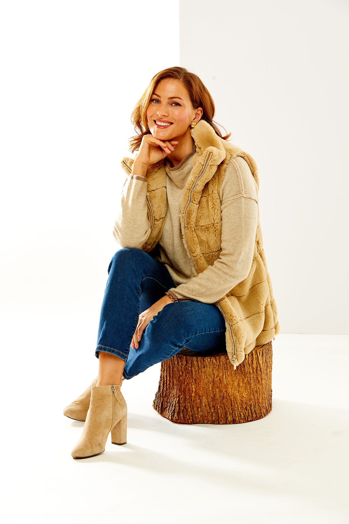Woman in toast Lauren Vest