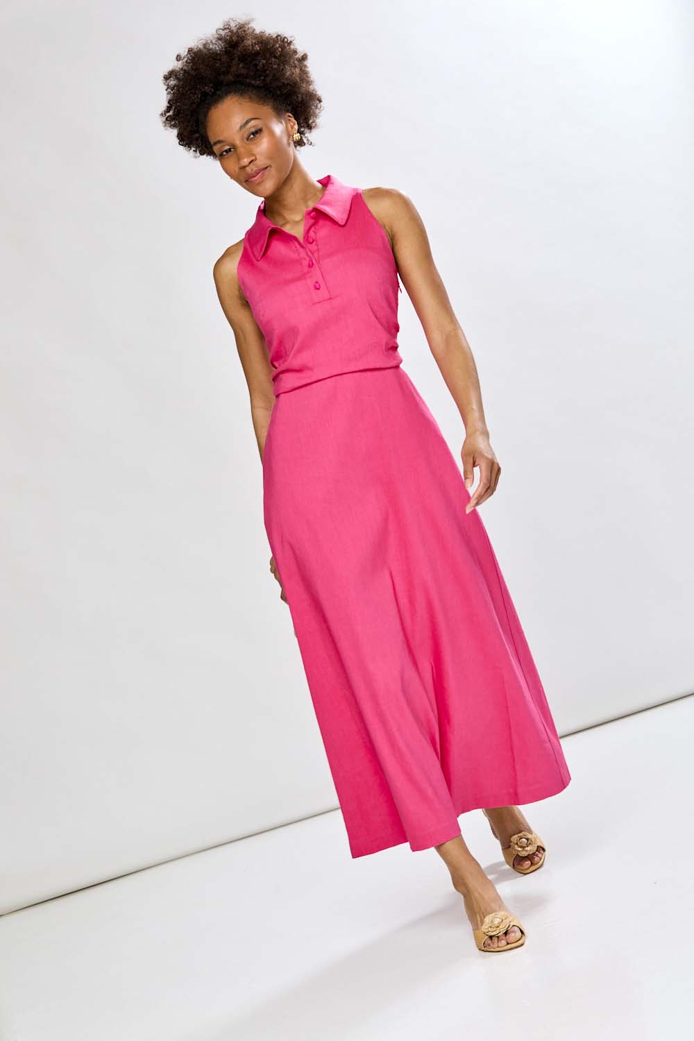 The Samantha Dress in Solid Lipstick / L The Samantha Dress in Solid Lipstick / L