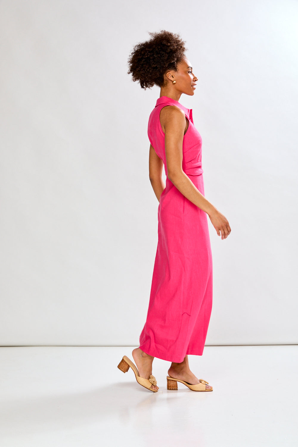 The Samantha Dres in fuchsia