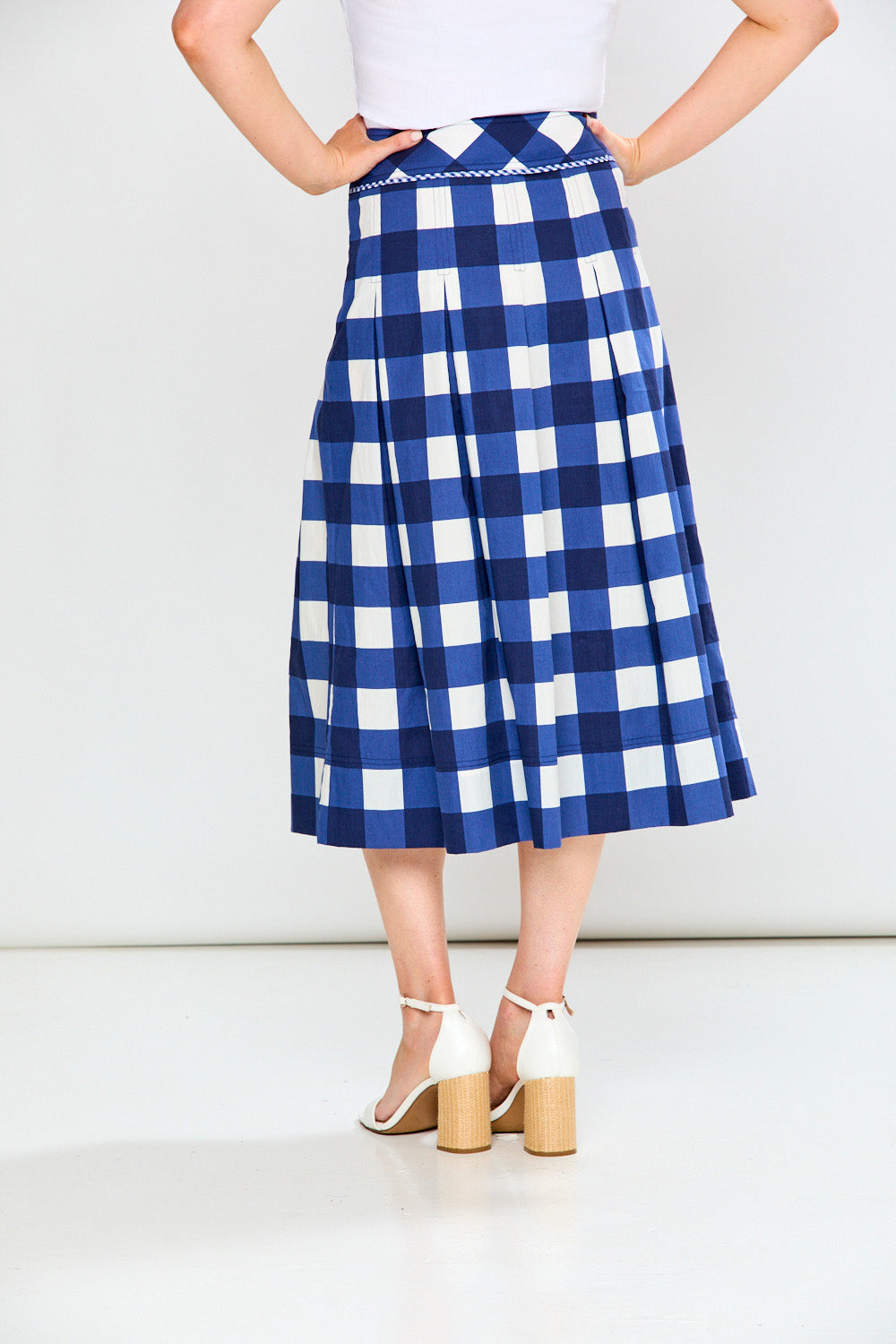 The Linette Skirt in Gingham – Sara Campbell