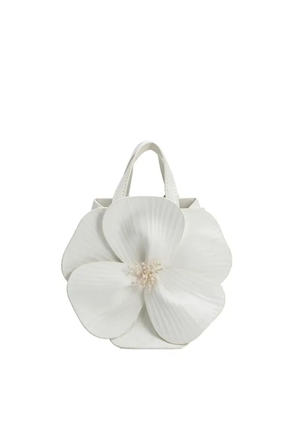 Ivory flower handbag