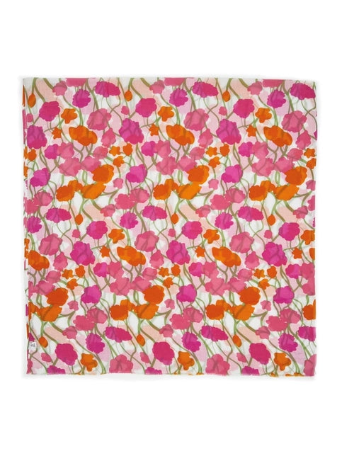 Pink print scarf
