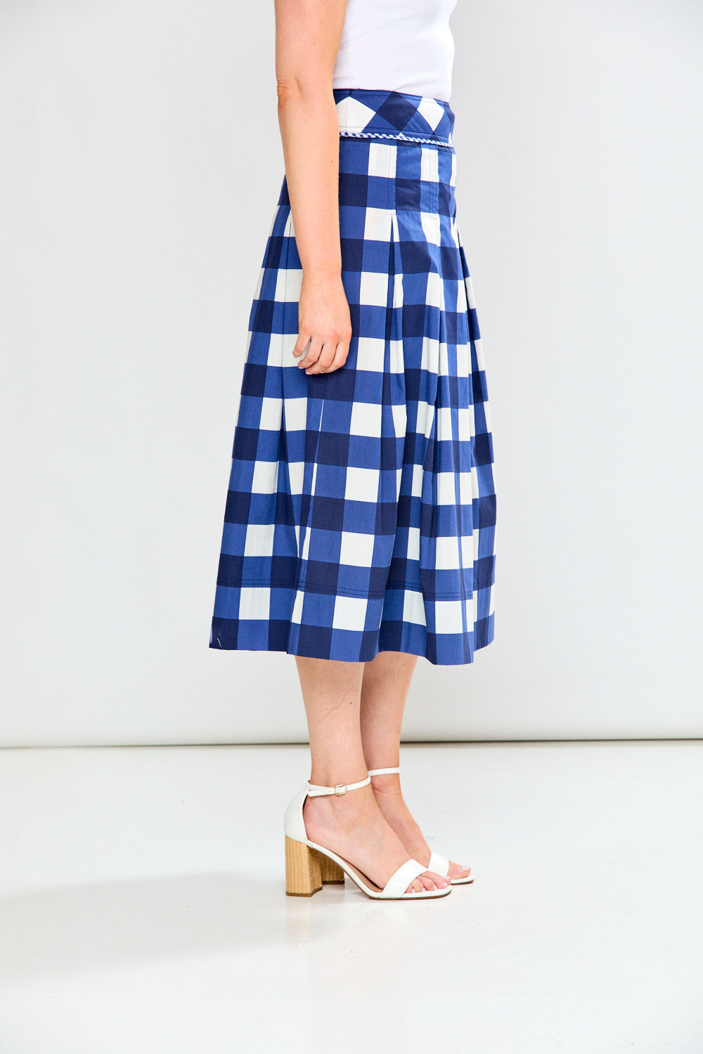 The Linette Skirt in Gingham – Sara Campbell
