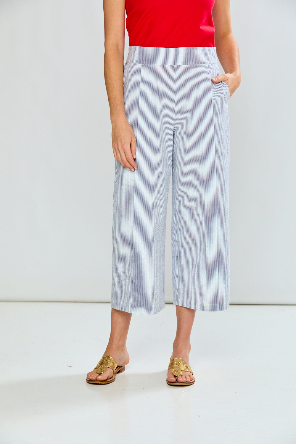 The Kit Pant in Seersucker – Sara Campbell