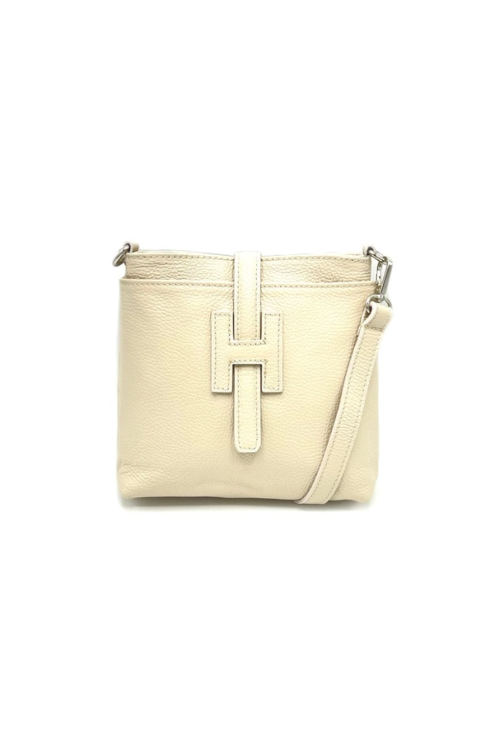 Beige shoulder bag