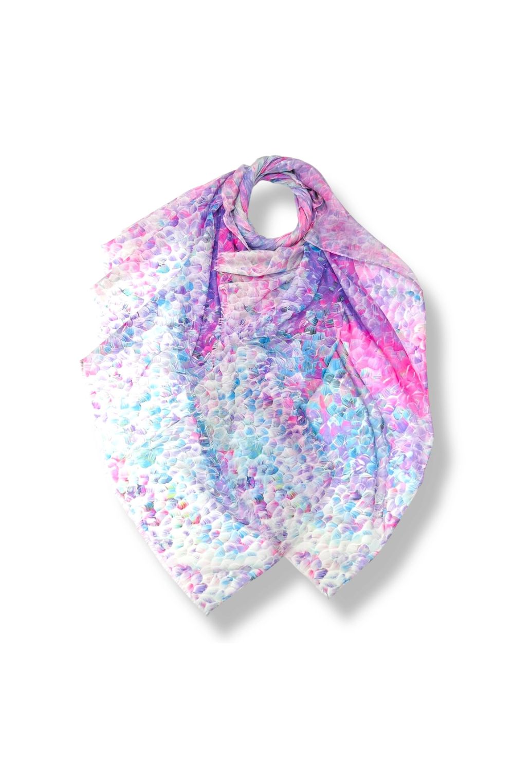 Vibrant Mosaic Print Scarf