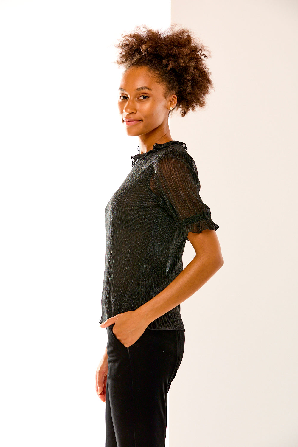 The Luna Tee in Metallic