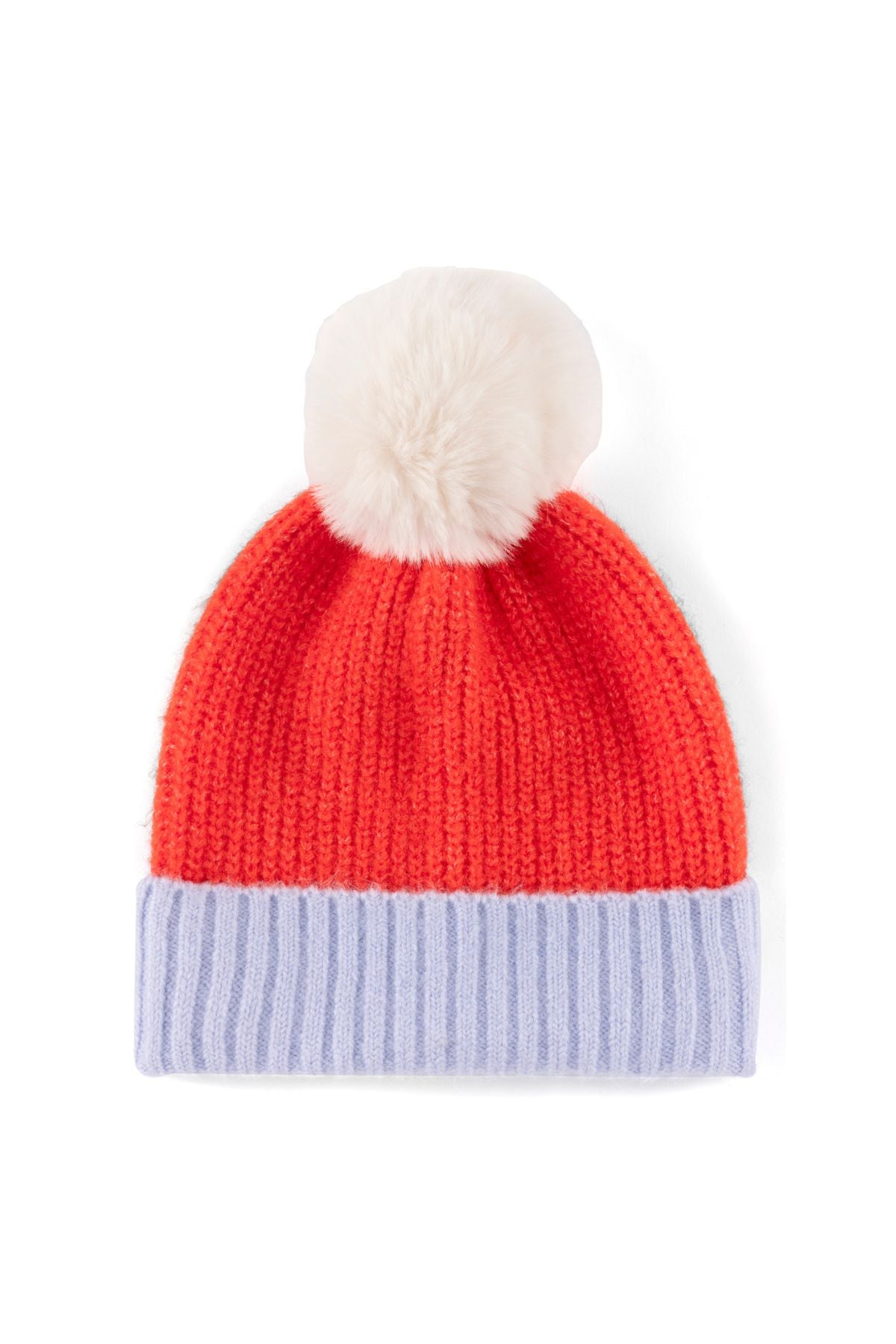 Orange ribbed hat