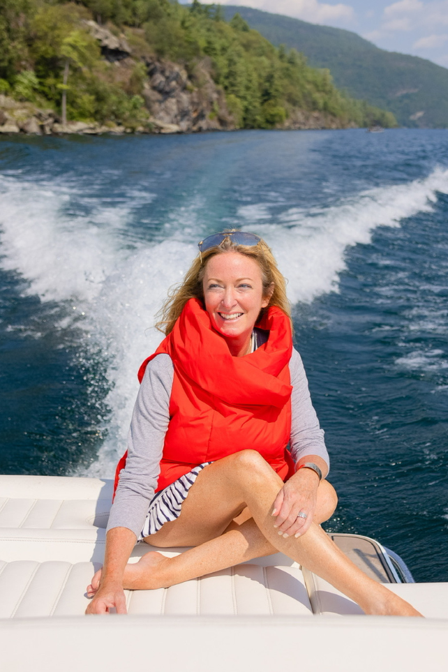 The Puffer Vest in Red