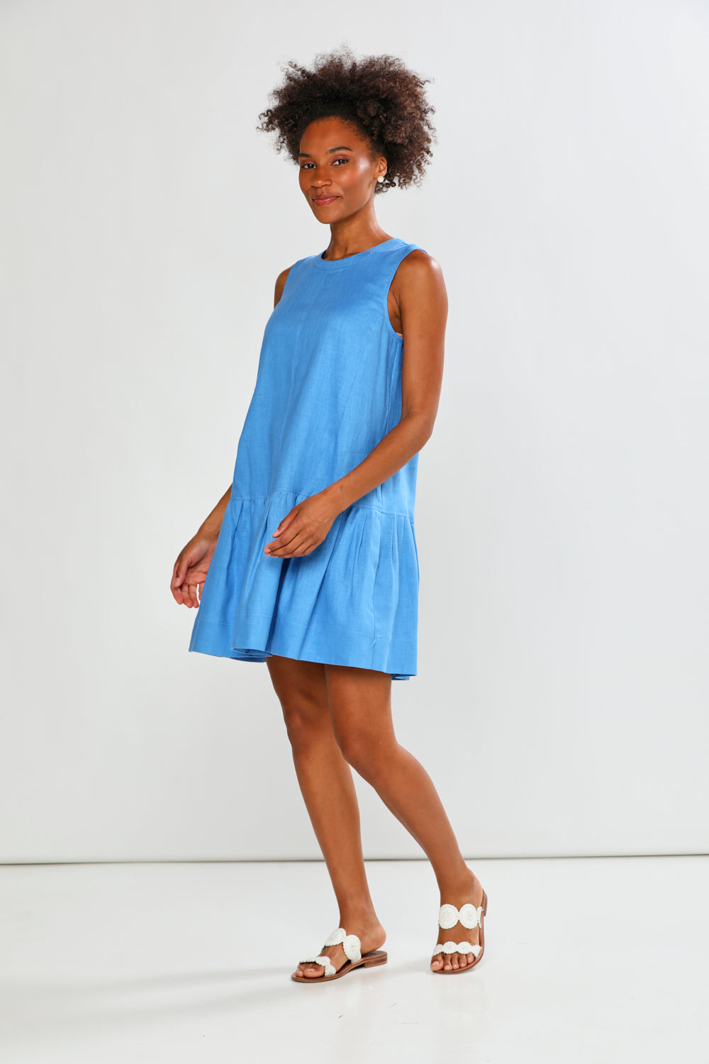 The Angelique Dress in Space Blue S