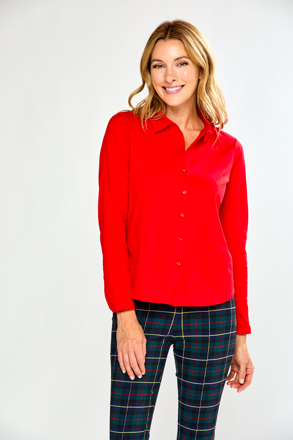 Long Sleeve Cotton Knit Shirt
