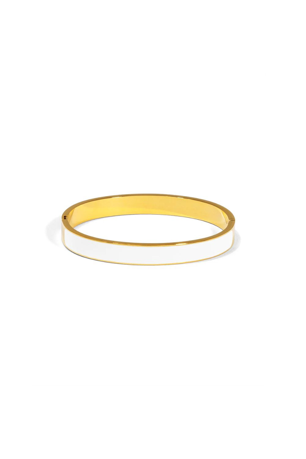 White enamel bracelet
