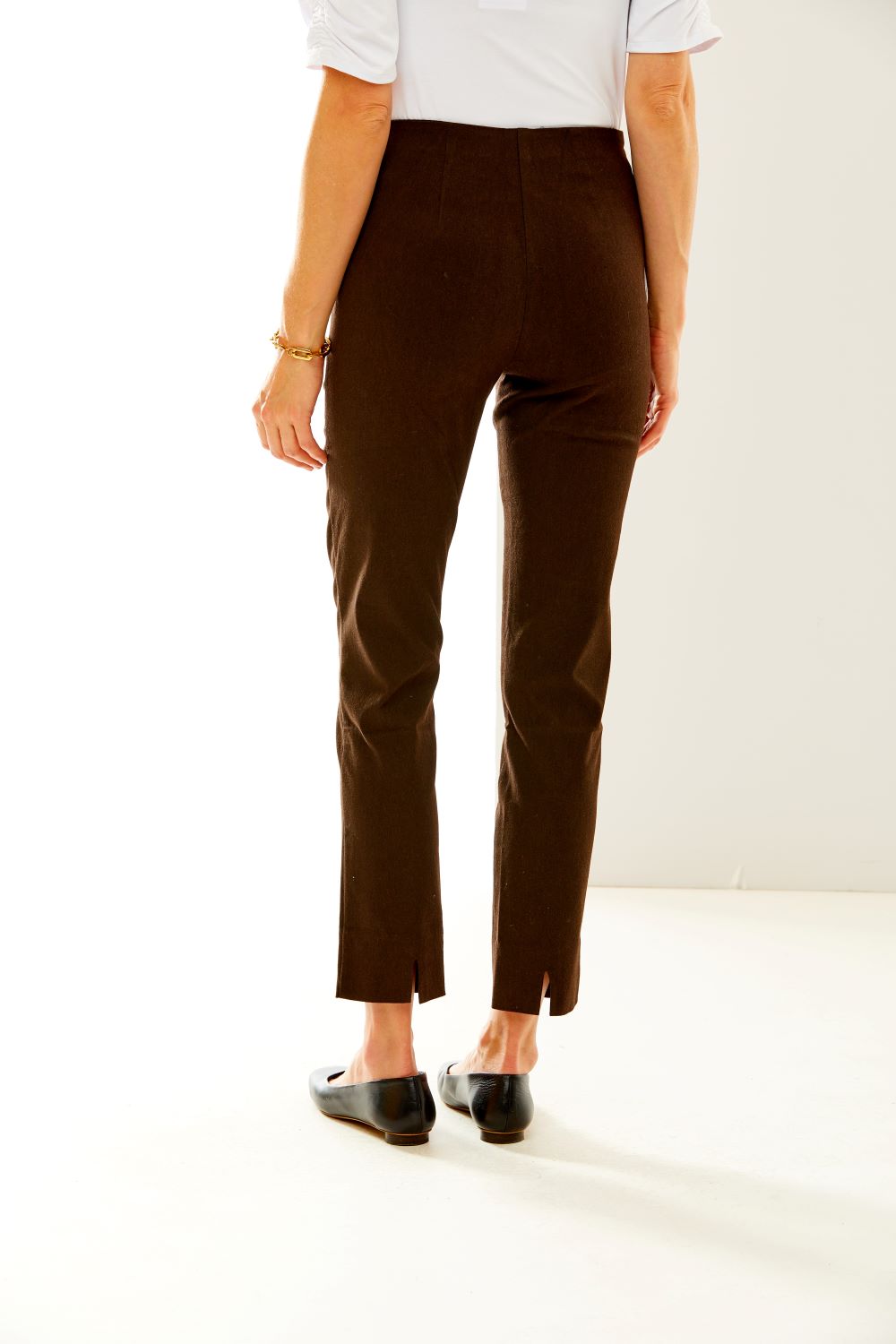 The Sara Campbell Flannel Sheri Pant in Espresso