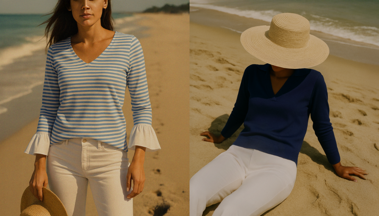 Two women on a beach