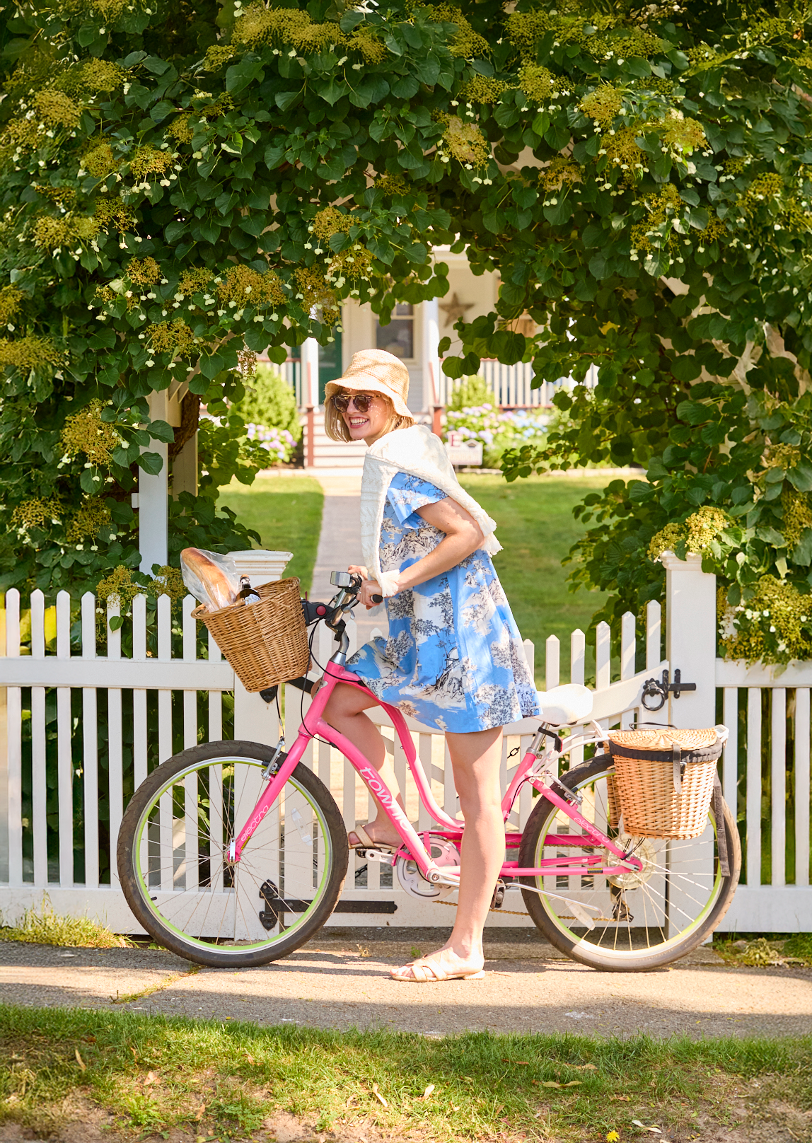 Woman on a bike