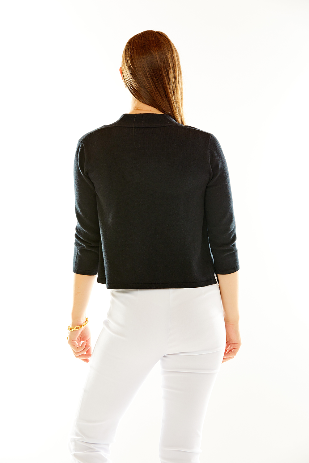 black cardigan