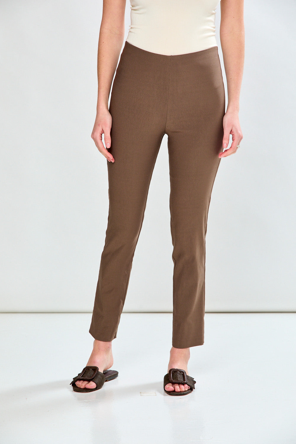 Person wearing Mushroom pants on a white background