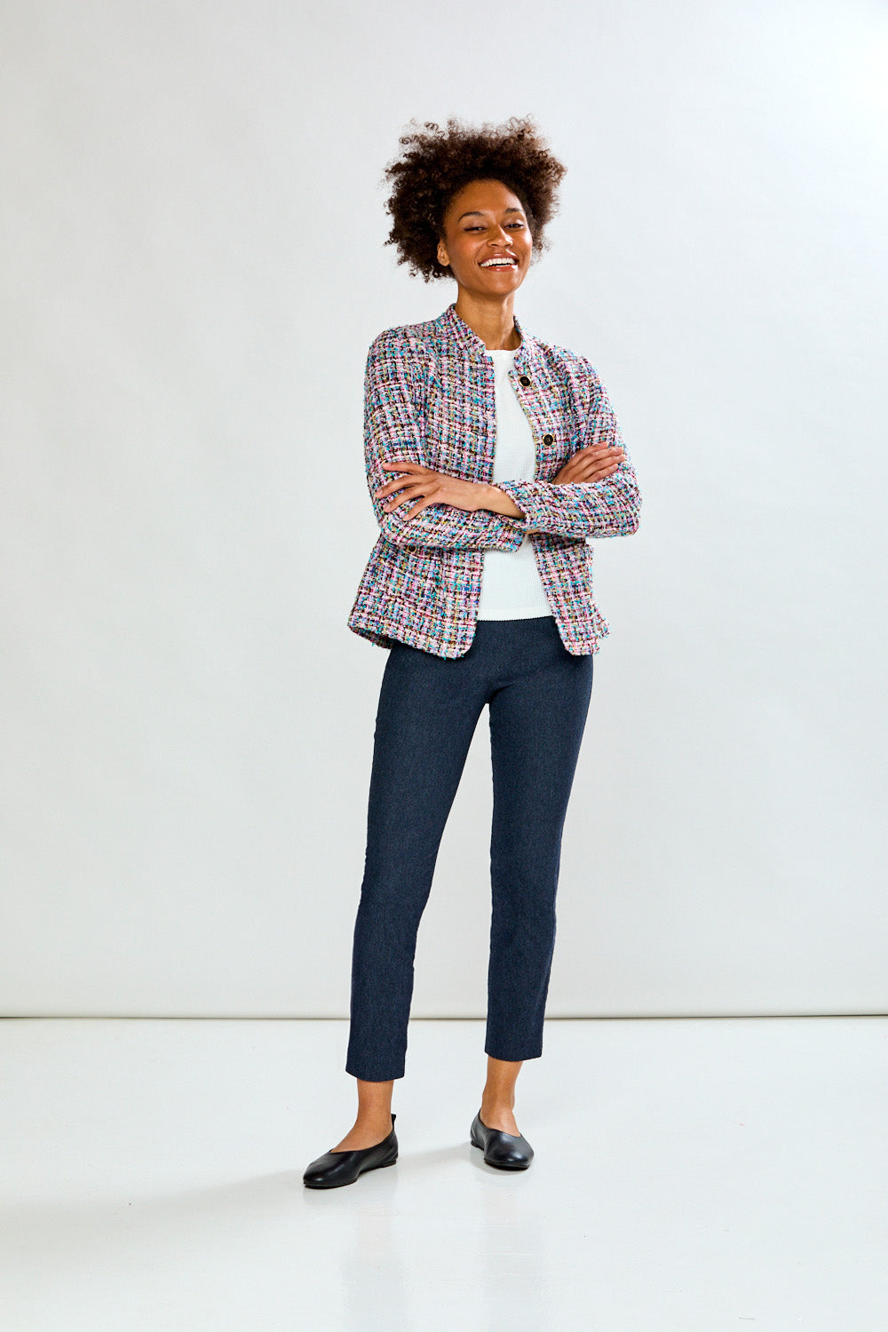 The Sara Campbell Flannel Sheri Pant in Denim
