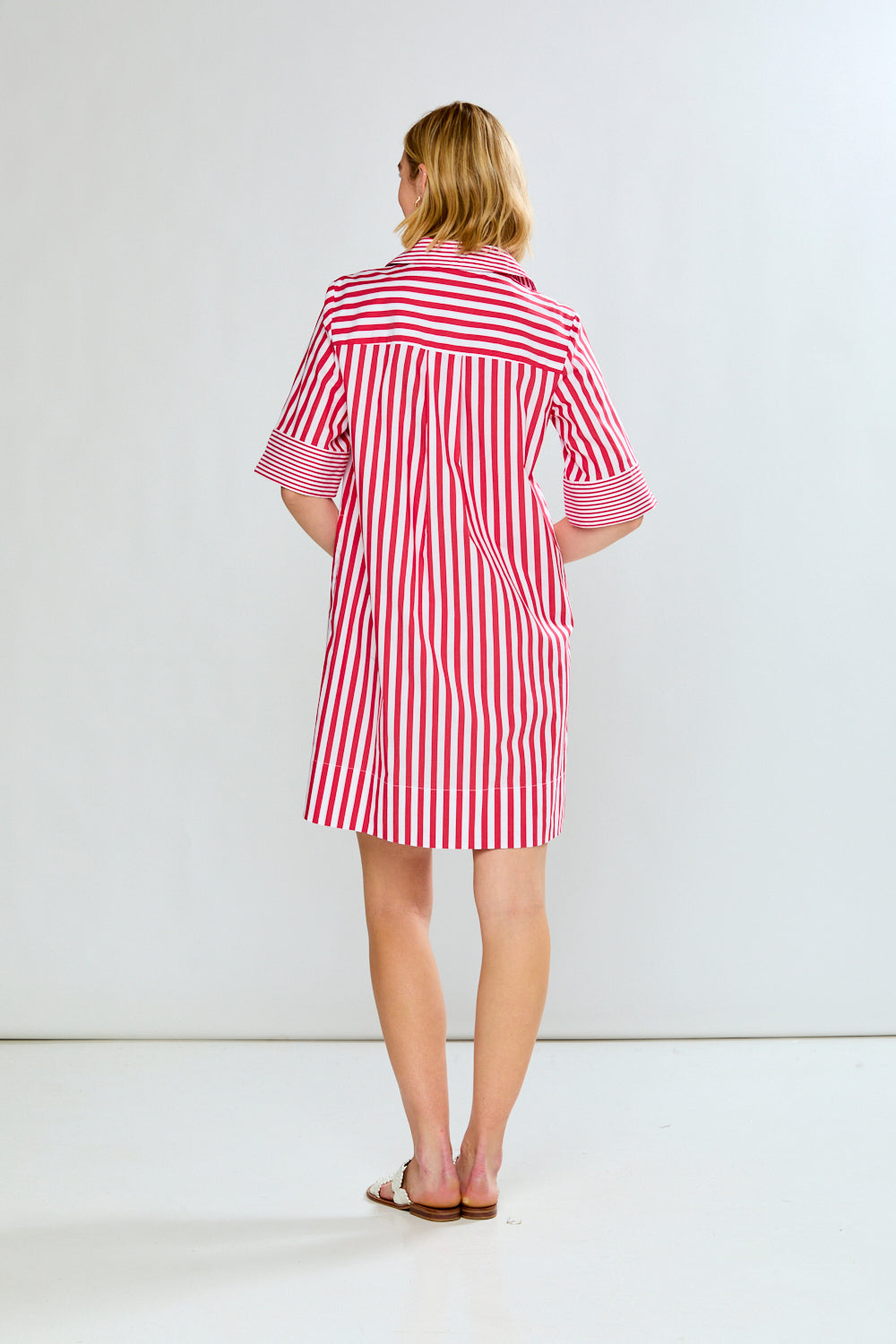 red and white striped shirt dress The Beverly in & Stripe M Cruise 27 shifts into made for lighter packing summer solstice Color:Solid Khaki