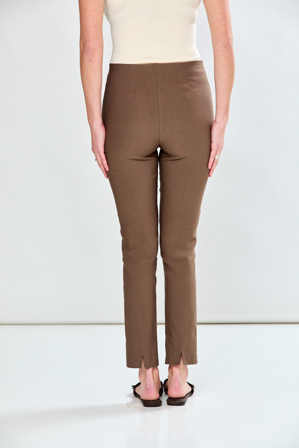 Person wearing Mushroom pants on a white background
