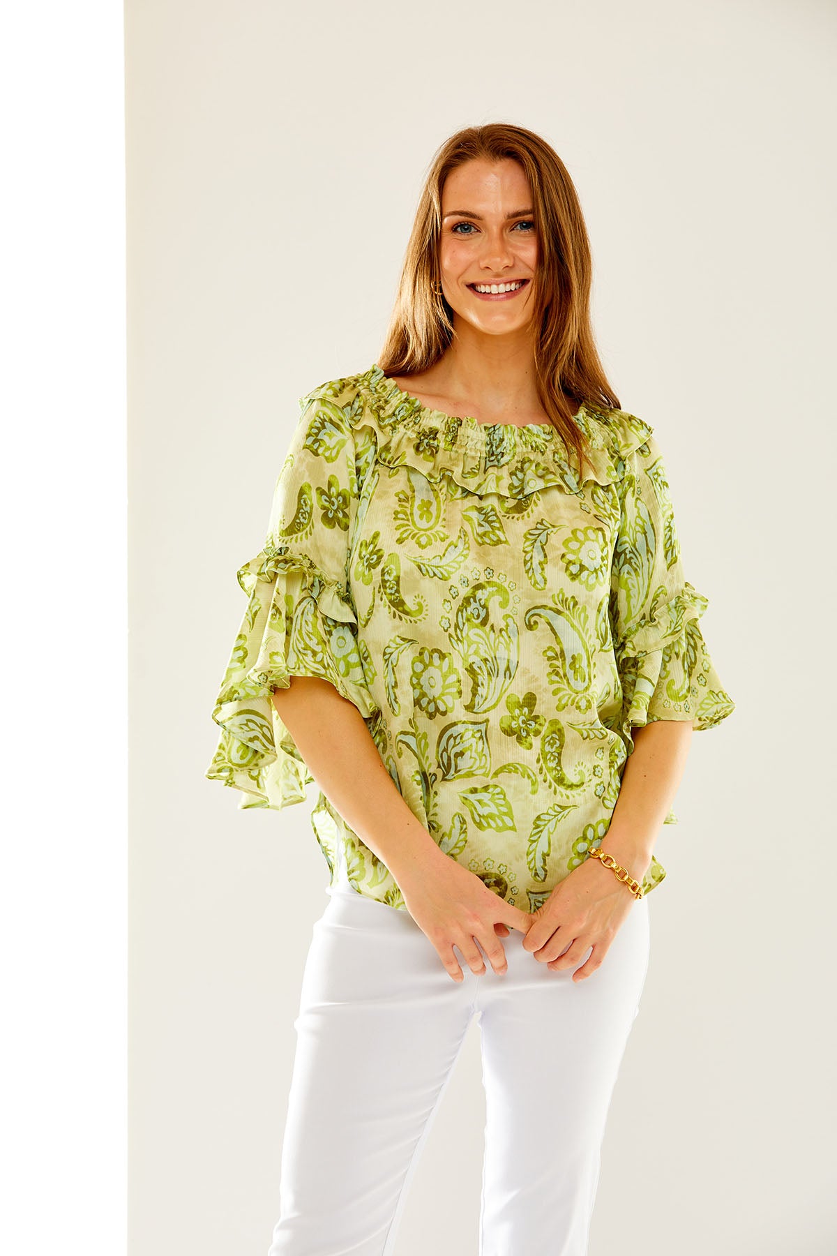 The Mo Blouse in Paisley