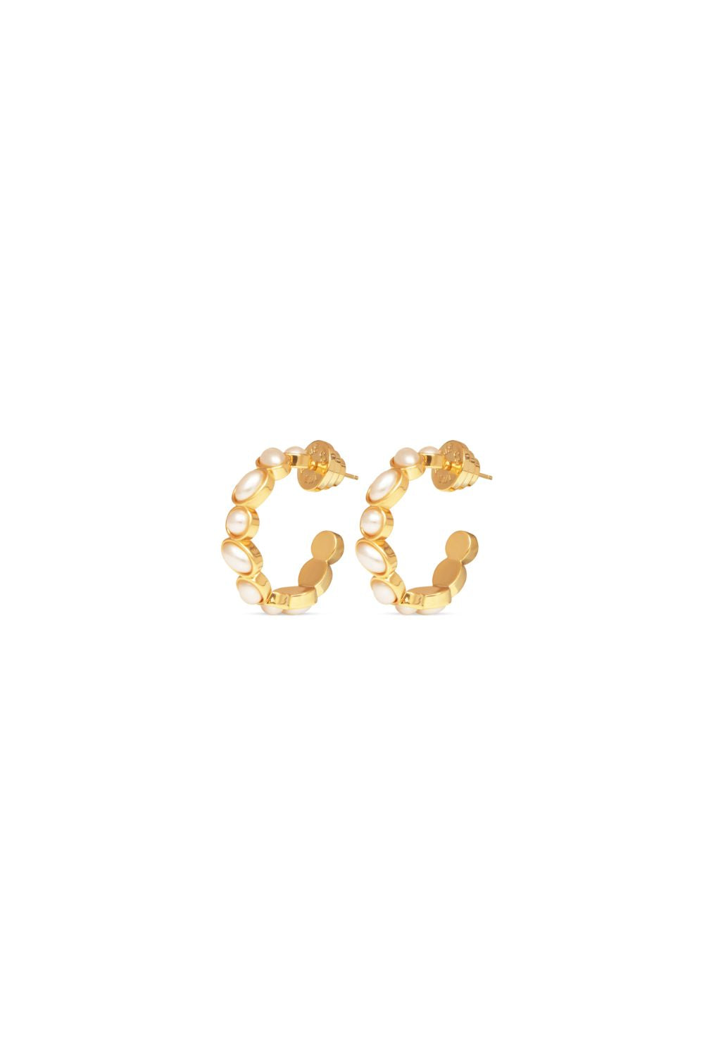 Gold huggie earrings