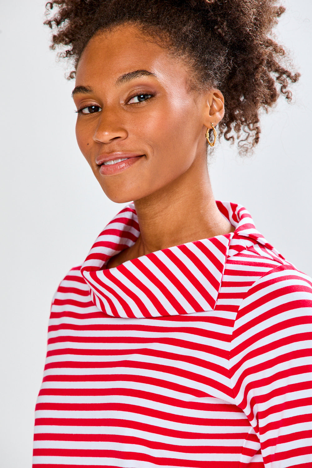 The Stripe Spencer Top in Red – Sara Campbell