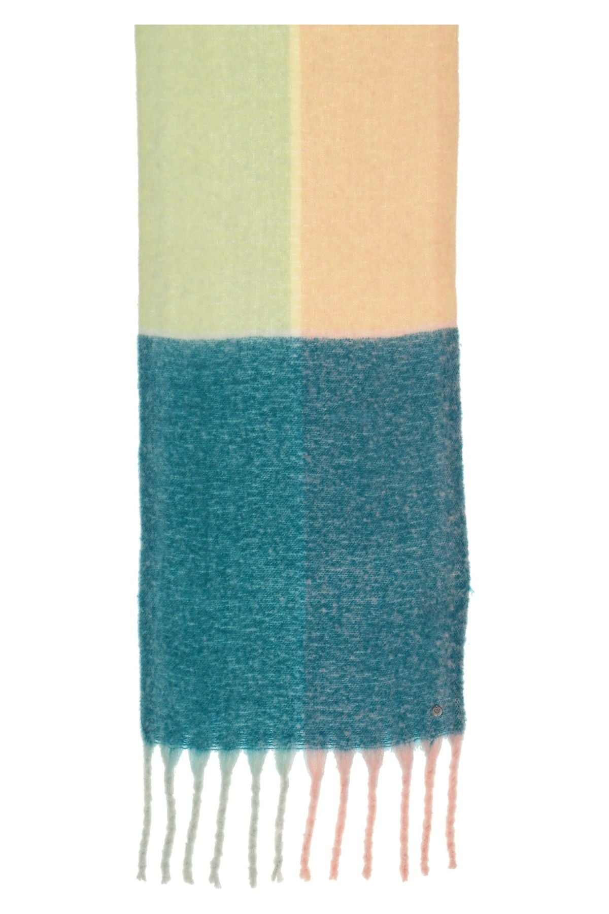 Petrol boucle scarf