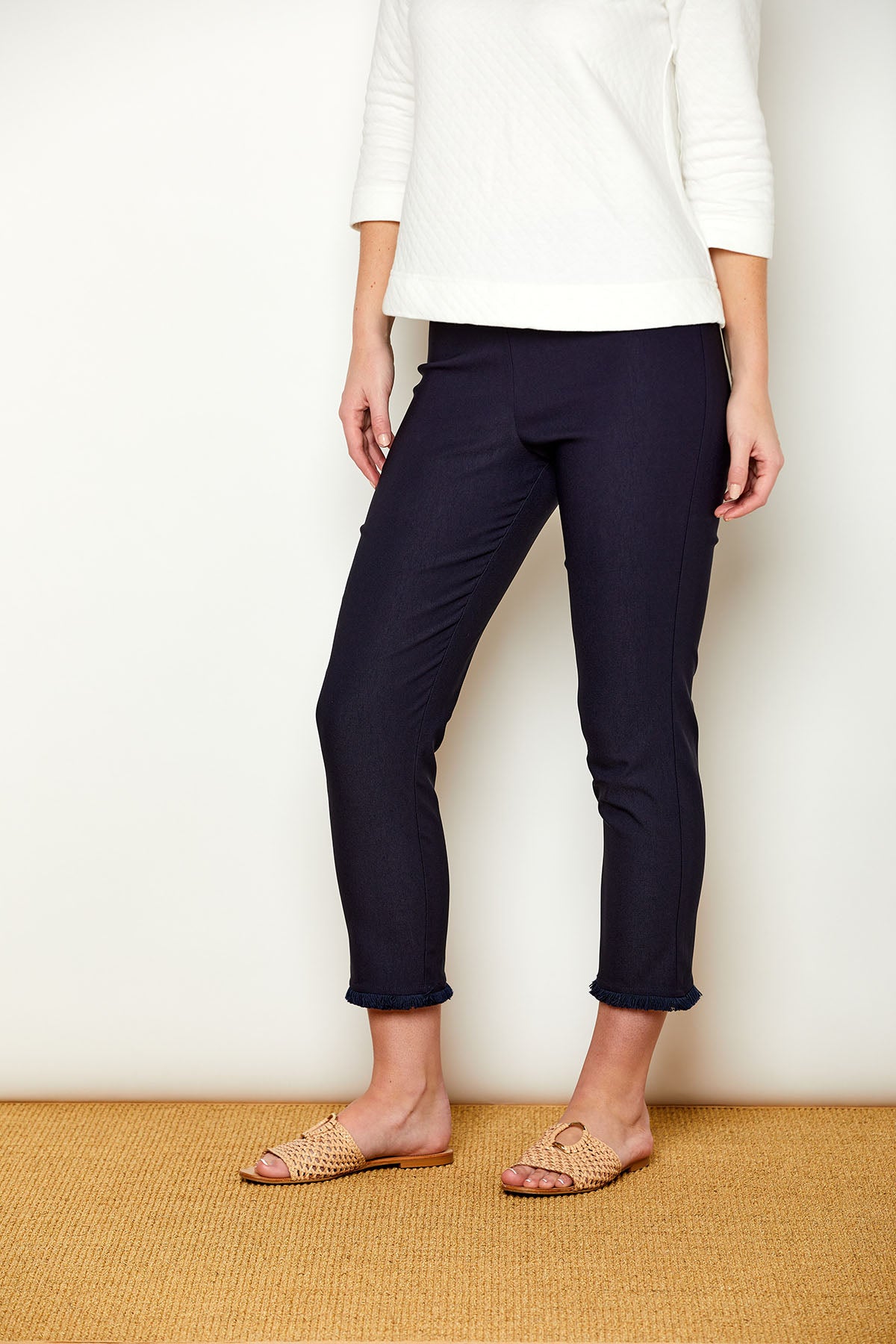 The Sheri Pant with Fringe at the hem