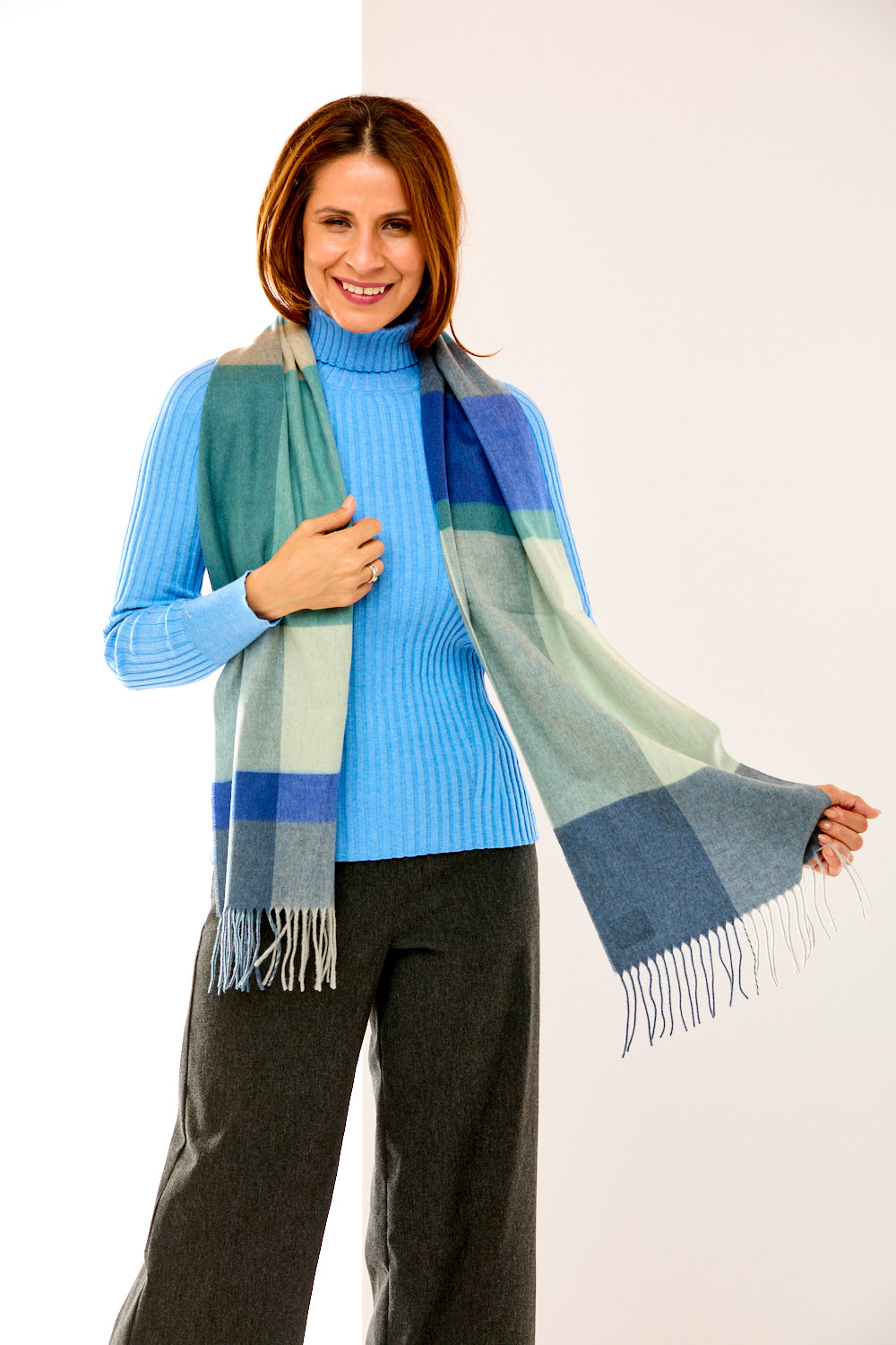 Colorful Colorblock Scarf