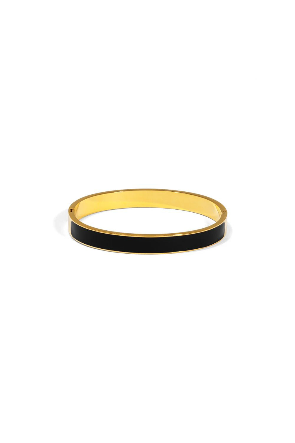 Black enamel bracelet